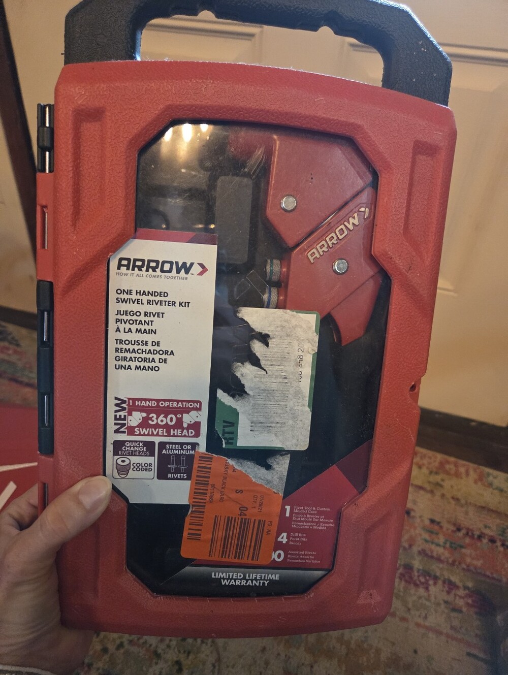 One Handed Swivel Riveter Tool